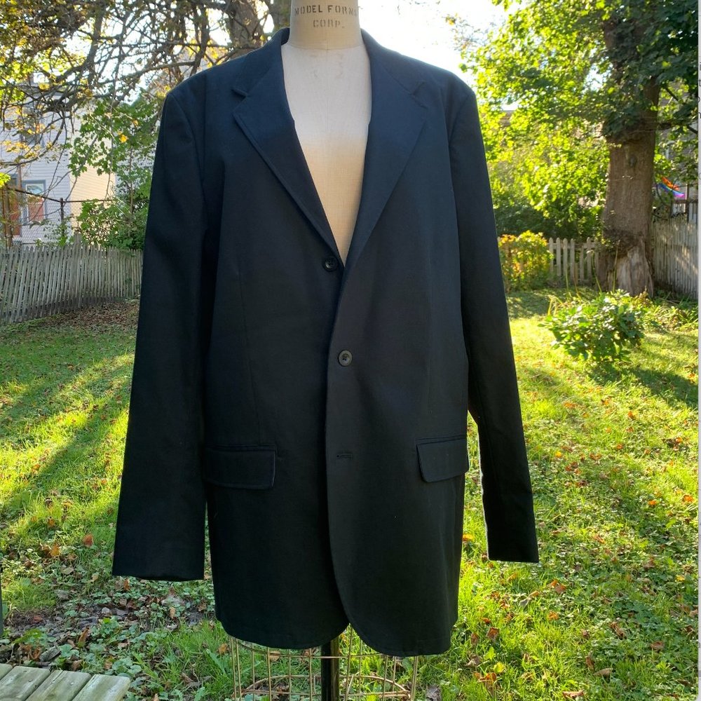 NWT Gap Man's Black Cotton Sports Jacket